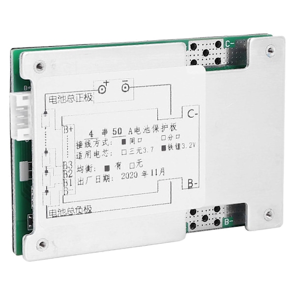 12V PCB Skyddskort med Balans för LiFePo4 LiFe 18650 Batteri