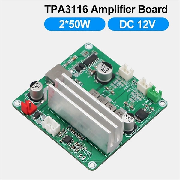 TPA3116D2 Audio-vahvistinkortti 2.0 Kanava 2x50W Stereo