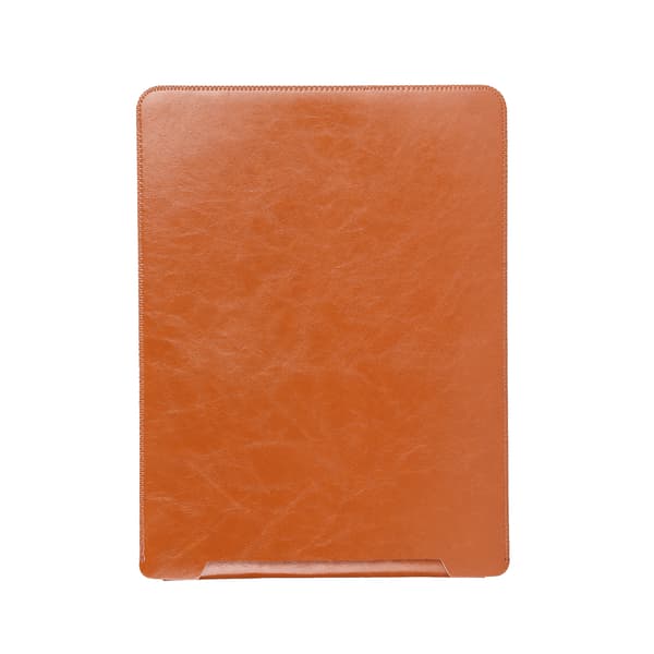 Bærbar Sleeve Taske Mikrofiber Notebook Computer Beskyttende Foringspose Tilbehør til MacBook Pro Lys Brun