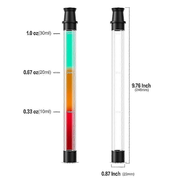 Shot Straw, Shot Tube Holder Dryckesstrå kompatibel med Strandpool, Fester, Passar Alla Standardflaskor, Diskmaskinsäker