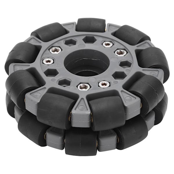 100mm kaksoismuovista valmistettu omnipyörä, kuormitus 20 kg, alustarobottipakkausta 14049 varten