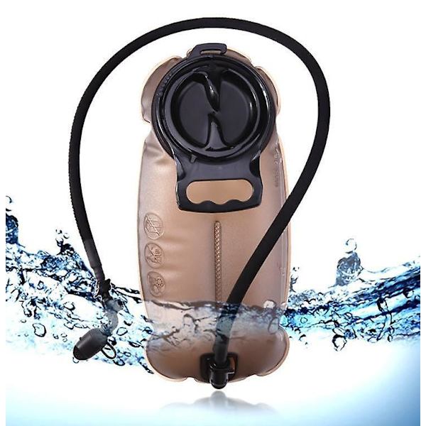 Vattenbuffel Vattenblåsa för Vandringsryggsäck - 2L Hydration Blåsa med Isolerad Slang - 2L Vattenpåse för Vandring (2-pack)