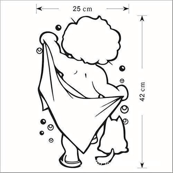 Sticker Art Pesu Seinätarrat Irrotettava Kylpyhuoneen Koristelu Kestävä ja Hyödyllinen