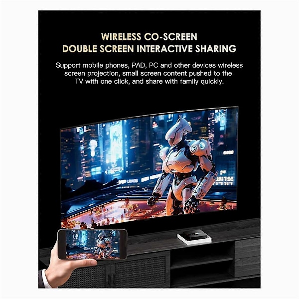 H20PRO Smart Android TV Box Android 10 2GB 16GB 6K TV Box - EU Stik
