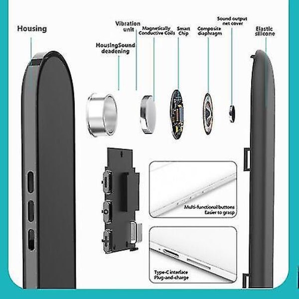 Stereo Lyd 2 Kanal Under Pude Højttaler Bluetooth Knogleledning Lydboks