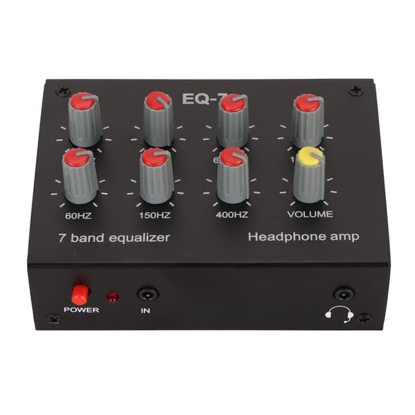 7-bands equalizer RCA ingång utgång volym justerbar 2 kanaler bil equalizer EQ bil hörlursförstärkare 100-240V