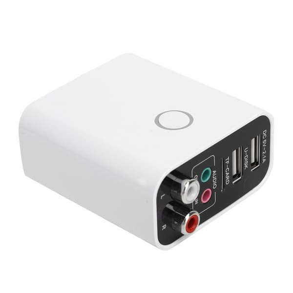 Bluetooth-adapter Bluetooth 5.0-mottaker Sender 3,5 mm til trådløs AUX-lyd 110‑240V Standard EU-plugg