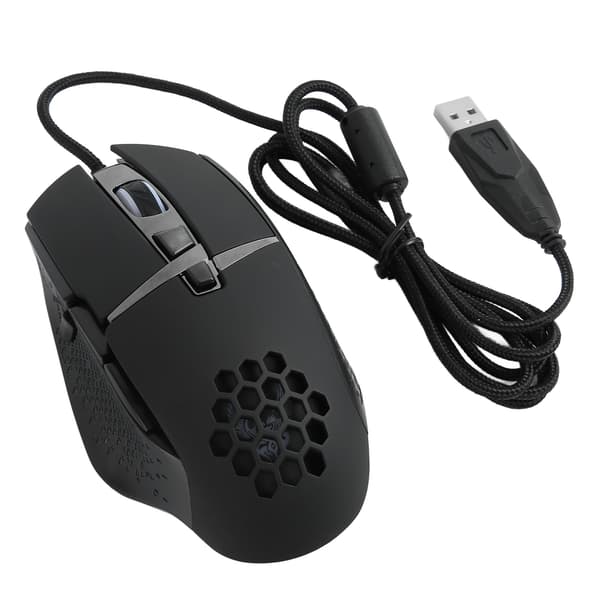 Gamingmus 8 programmerbare knapper RGB LED opptil 6400 DPI PC-gamingmus for stasjonær PC bærbar PC