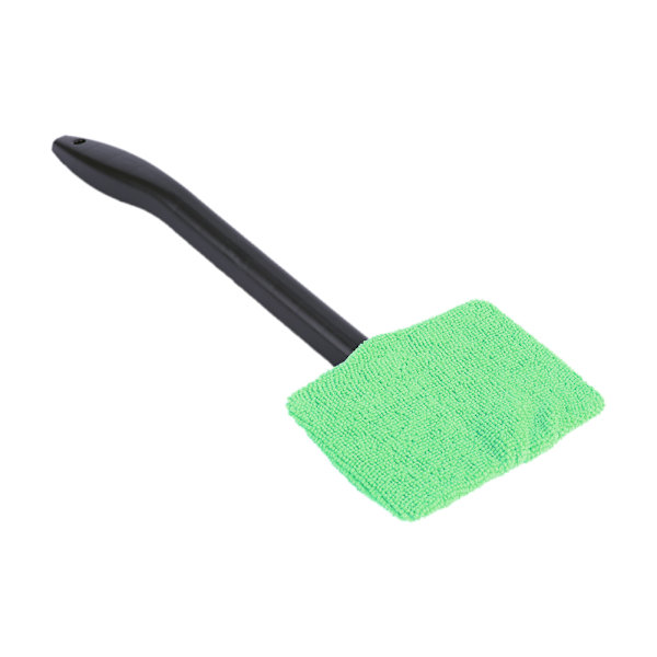 1pcs Microfiber Car Window Long Handle Cleaning Brush Car Windshield Cleaning Tool Green