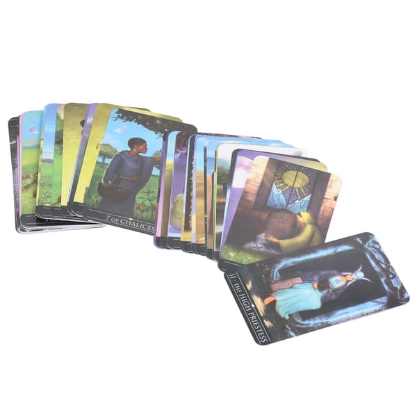 78 kortlekar Silver Witchcraft Tarot Engelska Språket Bestruket Papper Förutsägelsekortlekar