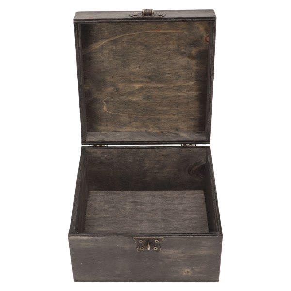 Vintage Treasure Box Yhdistelmä Lukko Käsintehty, Vahvistetut kulmat puinen säilytyslaatikko koristeisiin