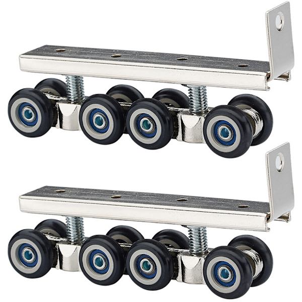 1 par/set 4/5in träskjutdörr hängande hjul skjutdörr spår remskiva hårdvara hängande dörr 8 rundor