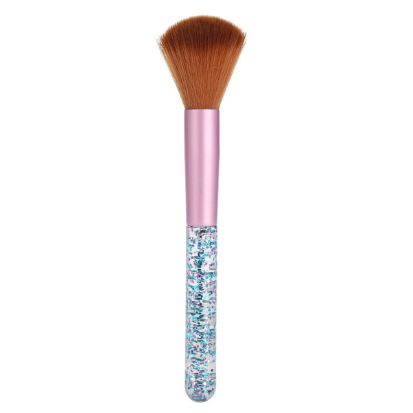 Gradient Färg Hår Kristall Manikyr Nagelkonst Damm Borste Skönhet Makeup Borste Verktygssats (Brun)