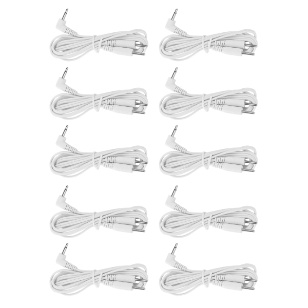 10 stk./pose DC 2,5 mm 1,2 m 2-i-1 ben type elektrode ledningsledninger kabel til TENS Unit fysioterapi maskine