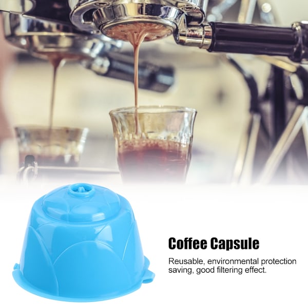 5 stk. gjenbrukbare og påfyllbare kaffekapsler for husholdninger, passer til DOLCE GUSTO-serien kaffemaskiner