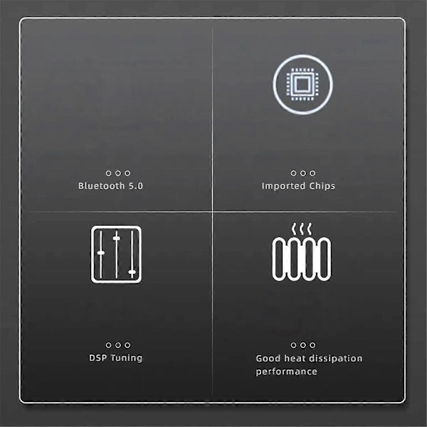 TPA3116 DSP Bluetooth 5.0 stereo effektforstærker