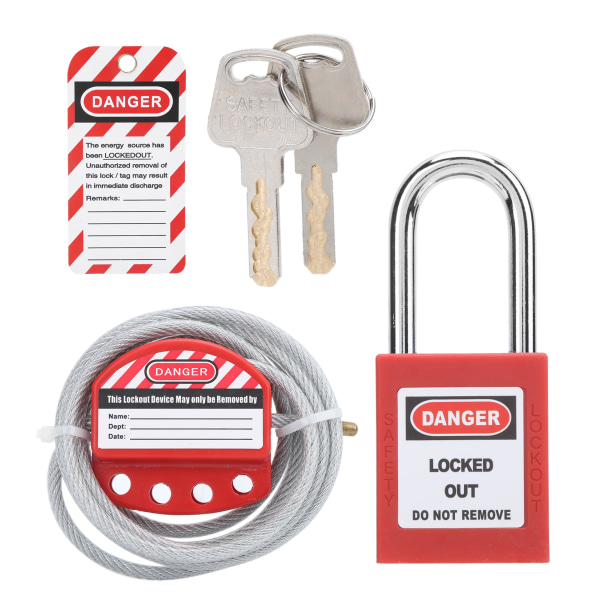Kabellåsning Hasp Justerbar 6 mm/0,24 tum Diameter 38 mm/1,5 tum Längd 4 hål rostfritt stål