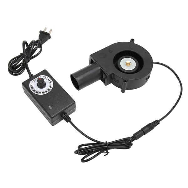 97x97mm Mini Blåservifte DC 12V Blåservifte med Hastighetskontroll for Mottaker DVR for Xbox Modemkjøling US Plug 100‑240V
