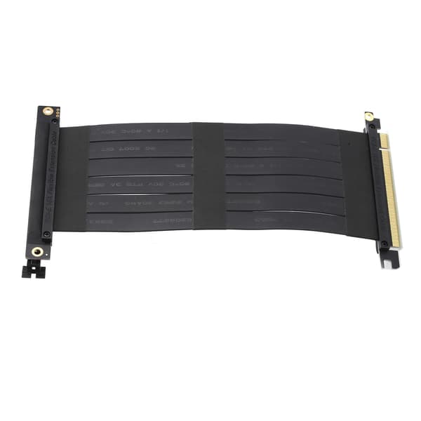 PCI-E 16X 270° Forlengelseskabel Svart Nettverksadapterkabel Høyhastighetskonverterer 8 Gbps
