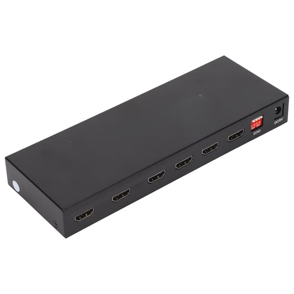 4x2 HD Multimedia Interface Splitter Stöd Ultra HD 4K X 2K 3D 1080P med fjärrkontroll och strömadapter 100‑240VUS-kontakt