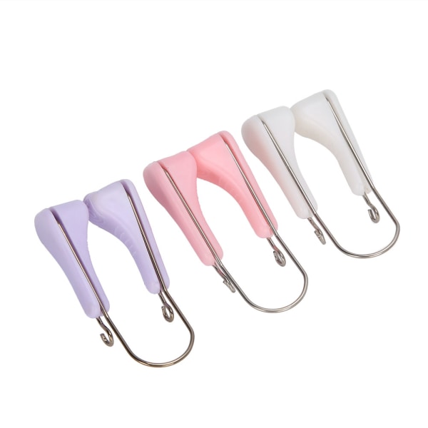 Silikone Nose Up Lifting Clips Portable Nose Bridge Shaping Beauty Clip (PinkPurpleWhite)