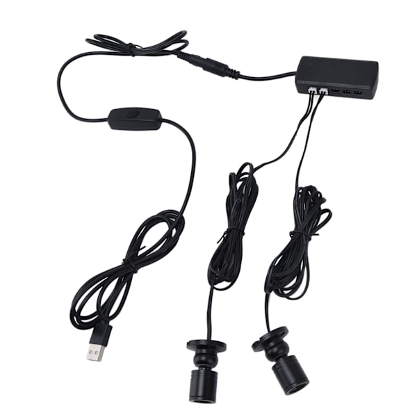 Displayskaplys USB-drevet Dimbar, rund liten LED-skaplampe for garderobeutstillingshall1 for 8