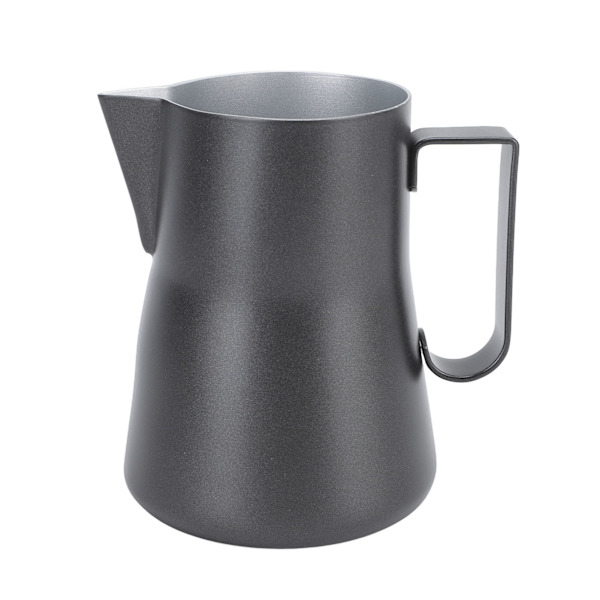 550 ml melkeskummerkanne i rustfritt stål 304 med spiss tut, melkeskummerkopp, tilbehør til kaffemaskin, svart