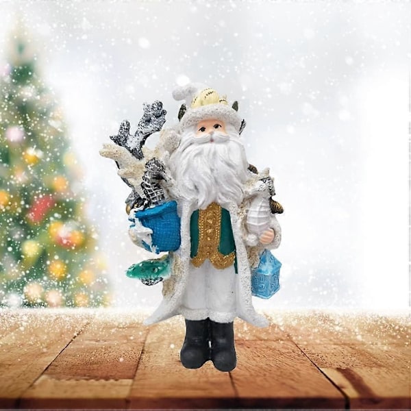 Julfiguriner Ornament Jul Tomte Dekorationer Handmålade Resin Ornament Juldekor
