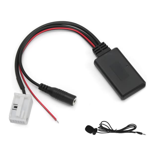 12-stifts Bluetooth AUX-IN-adapter med mikrofon för handsfree-samtal för smartphone passar för RCD210 RCD300 RCD310
