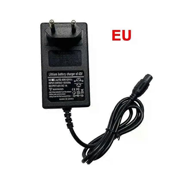 1~5PCS 42V 1A Balansbil Elscooter Strömadapter Laddare US/EU/ Plugg Mini Hoverboard Laddare För /Hoverboard EU 1pc