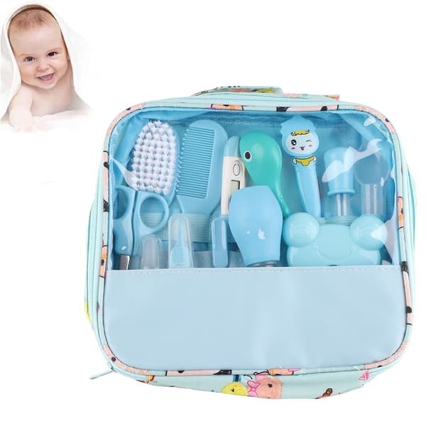 13 st/set Nyfödd Grooming Set Spädbarn Baby Vård Kit Viktiga Hälsovårds Tillbehör för Hemresor