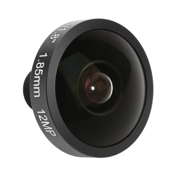 1,85 mm kamera Fisheye-objektiv 12 MP HD vidvinkel M12-gränssnitt Universal för de flesta kameror