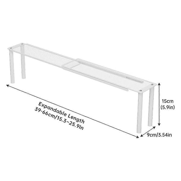 Expandable Window Shelf for Plants, Sink Organizer, Stackable Slim Shelves, Kitchen Counter