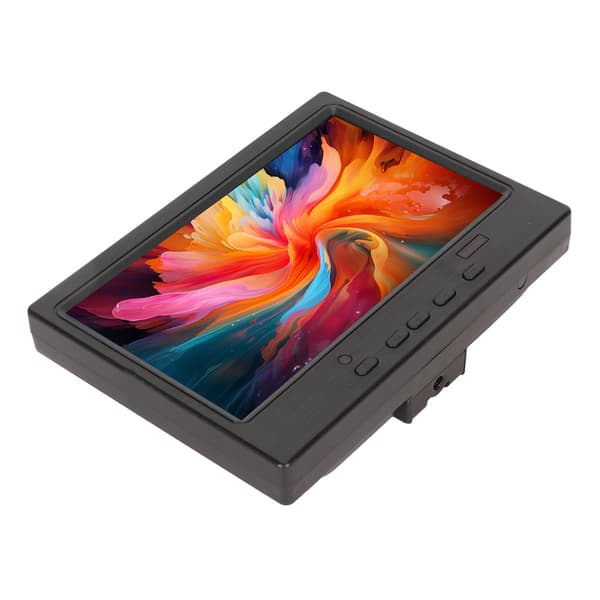 7 tums bärbar bildskärm 1024x600 stöder HD Multimedia Interface VGA AV bärbar skärm med stöd för PC 100‑240V fjärilsfäste EU-kontakt