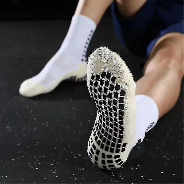 Grip Fodboldstrømper til Mænd, Anti-Slip Fodboldstrømper Sort
