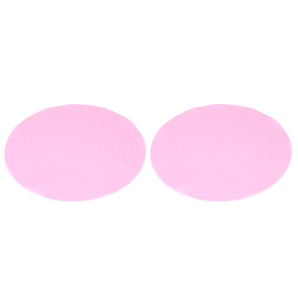 2 STK NonStick Rund Silikone Dejrulleunderlag Bageunderlag til Kage Drejebord