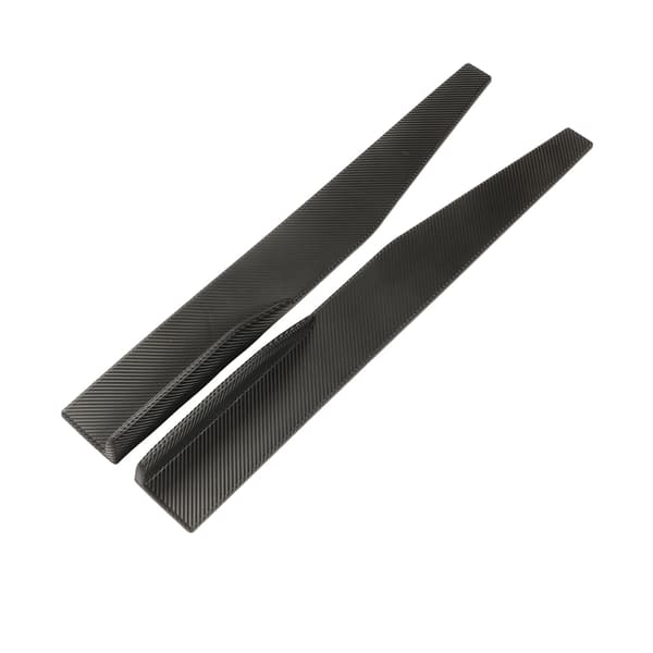 2 stk. sideskørt Winglet kulfiberstil universal bil side læbe Winglets forlænger spoiler