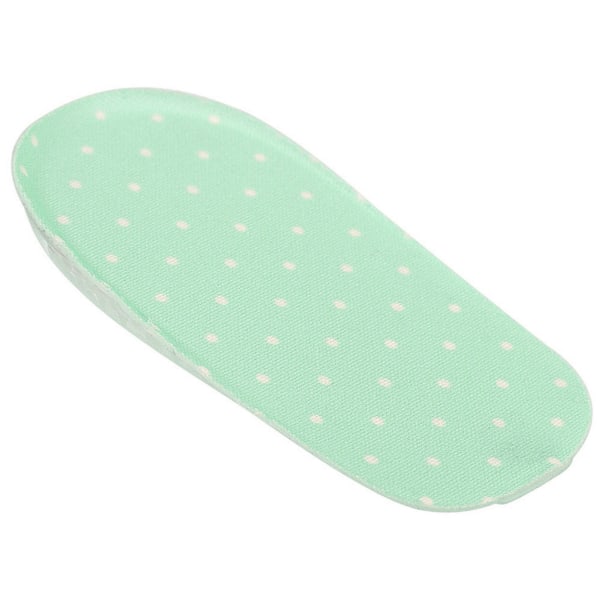 1,5 cm silikongel vidhäftande innersulor Höjd Öka foten Orthotic Arch Support Hälskydd Grön