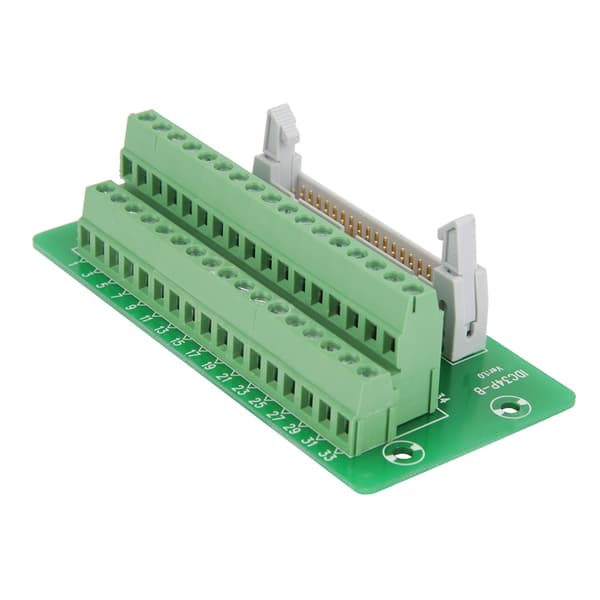 IDC34P 34-bens hanstik breakout board klemrække PLC-interface med beslag