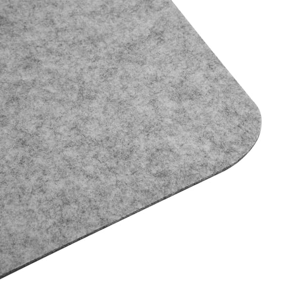 68x33cm Polyester Bord Musematte Kontorpult Laptopmatte Antistatisk Datamaskin PC-puter Lys Grå