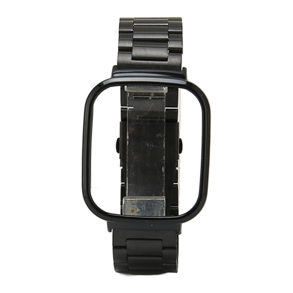 Watch Case Band 2 i 1 Justerat watch i rostfritt stål för Redmi Watch 3 Black