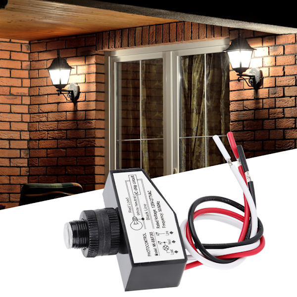 Hög effek fotoelektrisk omkopplare ljuskontrollbrytare för trädgård 120-277VAC 50/60Hz