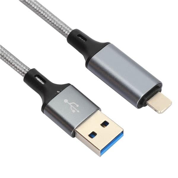 Højkvalitets børstemaskine servicekabel USB3.0 adapterlinje hurtig opladning til IOS-system