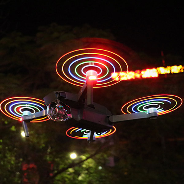RC Drone Genopladelig Hurtigudløsning LED 8331 Propeller til DJI Mavic Pro Platinum (2 Par)