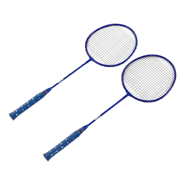 Badmintonracket Lätt Bekväm Järnlegering Amatör Dubbel Badmintonracket Set för Nybörjarträning