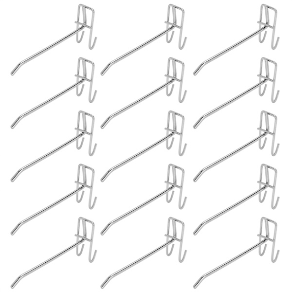30 stk Supermarked Krog Jerngitter Hyldekrog Smykker Display Hyldekrog 3,5 mm tykkelse 15 cm / 5,9 tommer lang