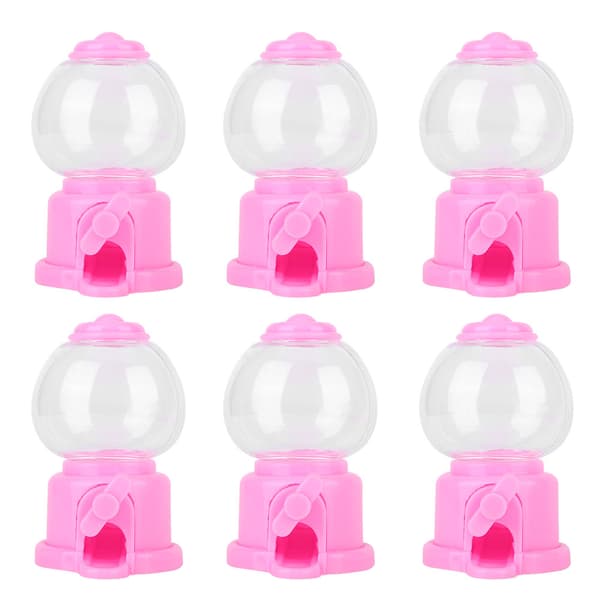 6 stk. Mini søt form godterioppbevaringsboks Godterimaskin dispenser for barn