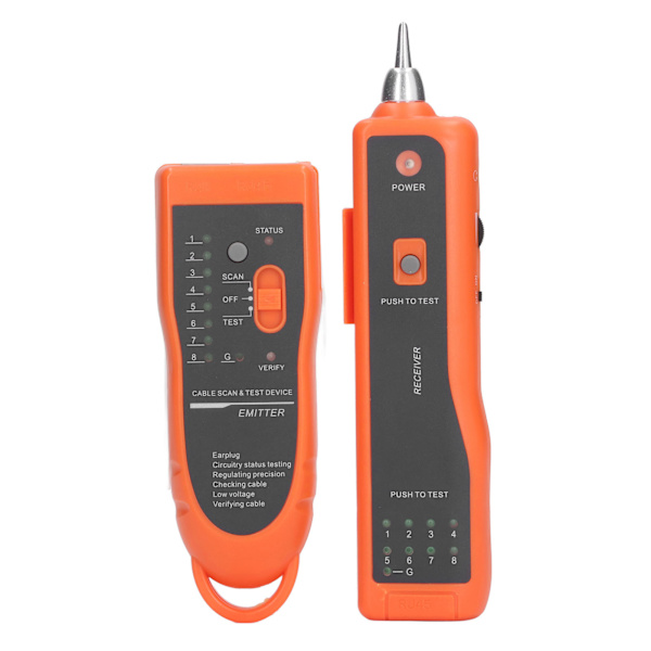 Tråd Finder med Øretelefon Multifunksjonell Nettverkslinjelokalisator RJ11 RJ45 Telefonkabeltester