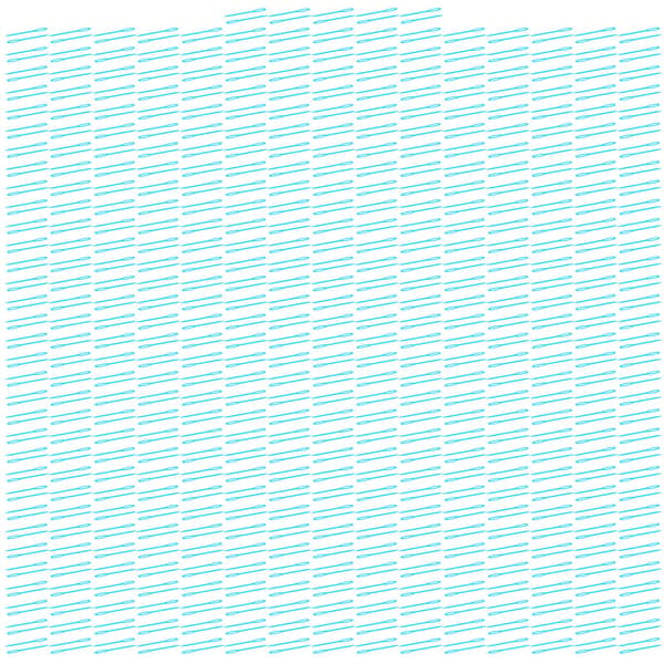 1000 stk. store plastnåler med stort øye, garnsynål, DIY-synåler, blå