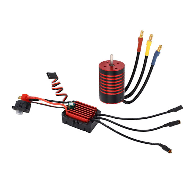 GTSKYTENRC RC-bil Børsteløs Motor ESC Børsteløs Elektronisk Fartskontrollersett for 1/14 Fjernstyrt Bil 4700KV